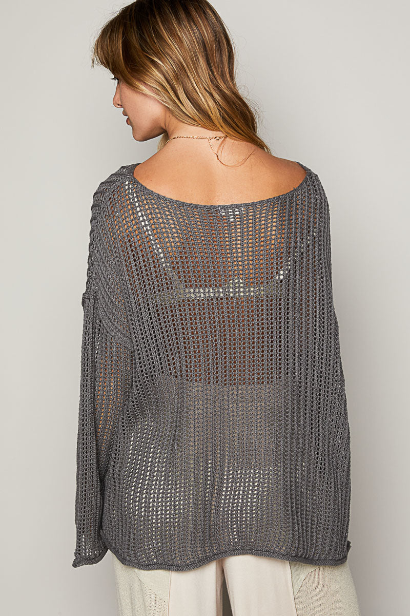 The Star Weaved Sweater Top by Pol