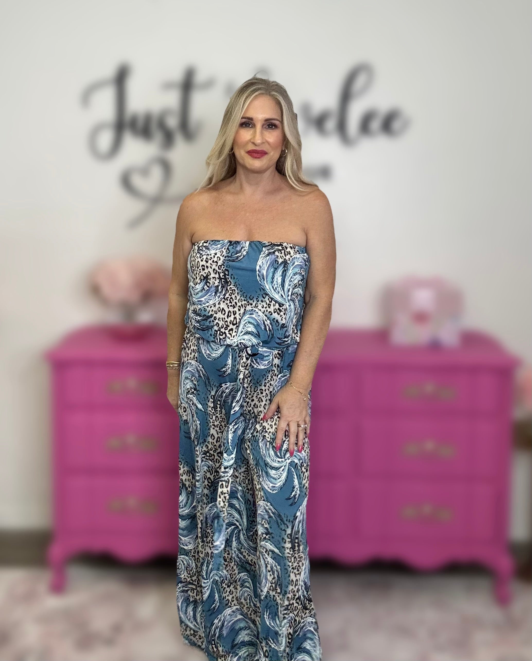 The Blue Wide Leg Jumpsuit