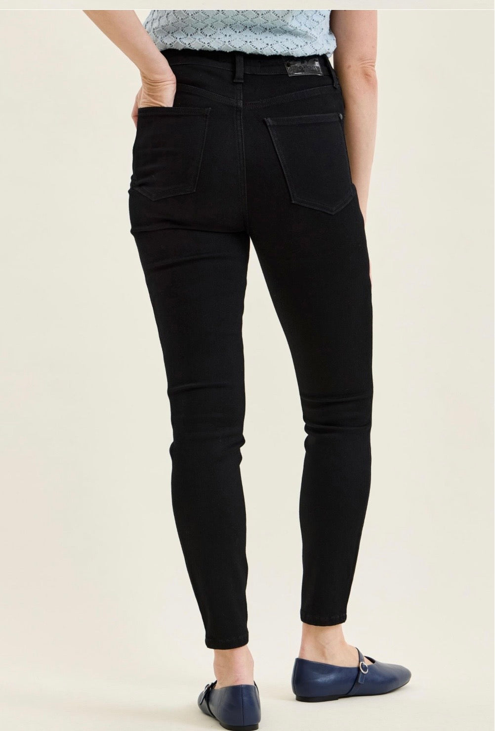 Judy Blue Skinny Black Jeans Tummy Control