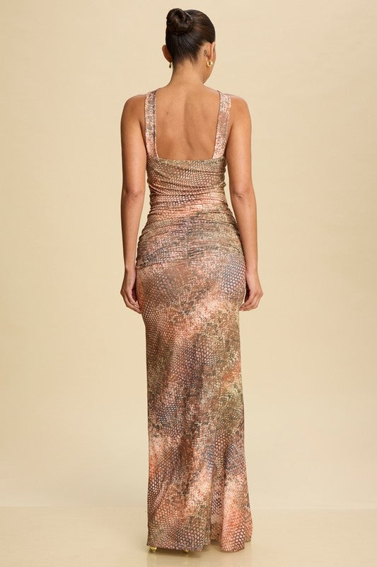 The Animal Instinct Halter Dress