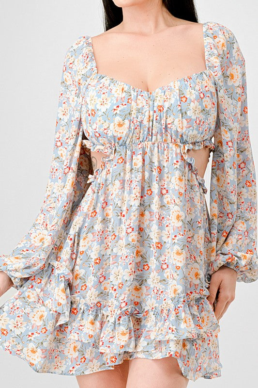 The Floral Sweetheart Flare Dress