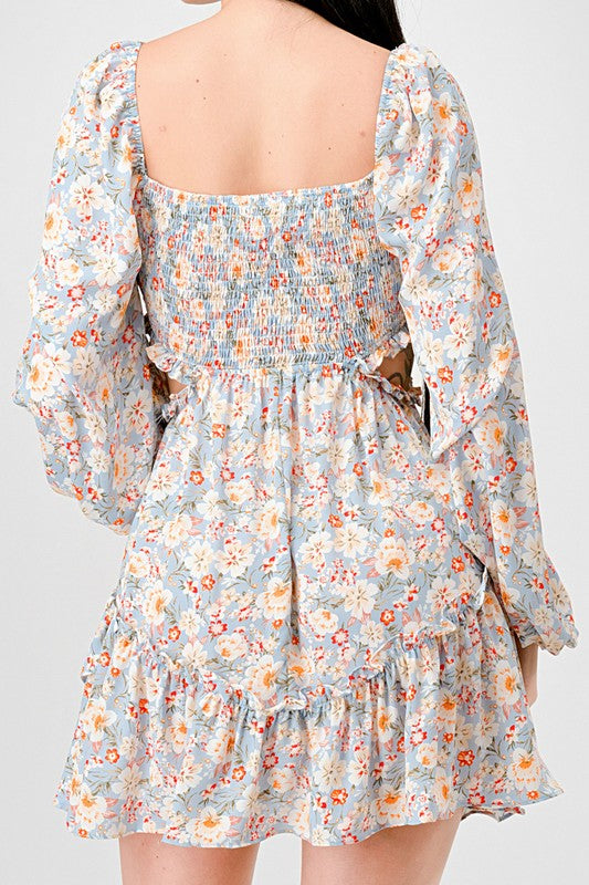 The Floral Sweetheart Flare Dress