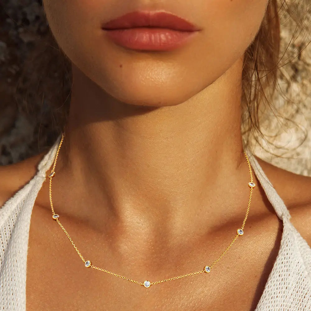 Delicate Station Necklace