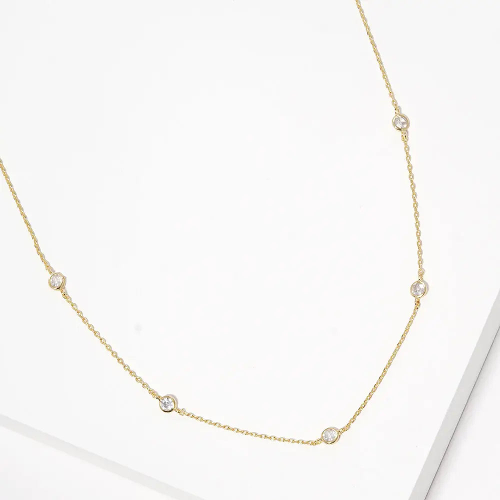 Delicate Station Necklace
