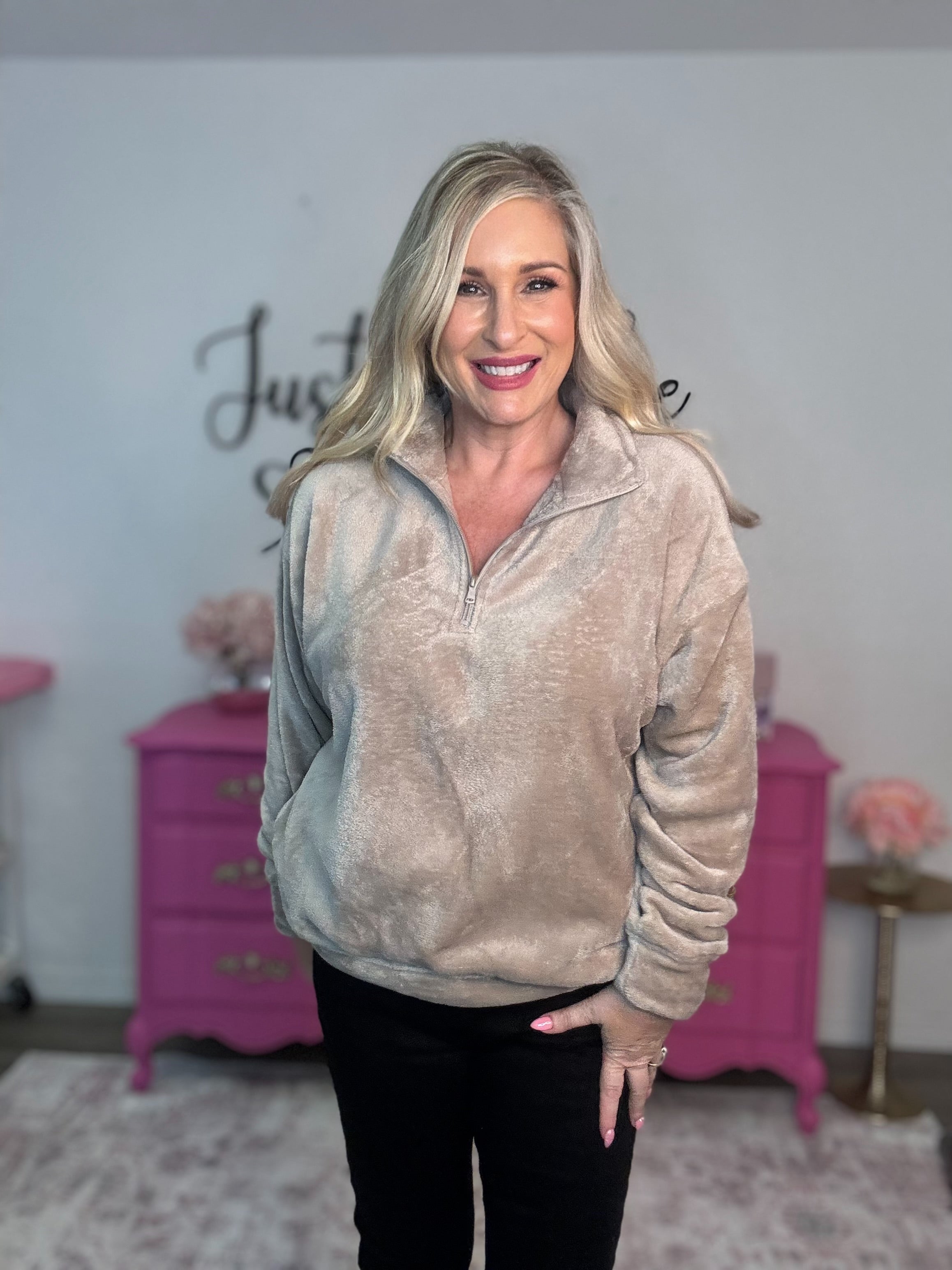 The Faux Fur Pullover Top