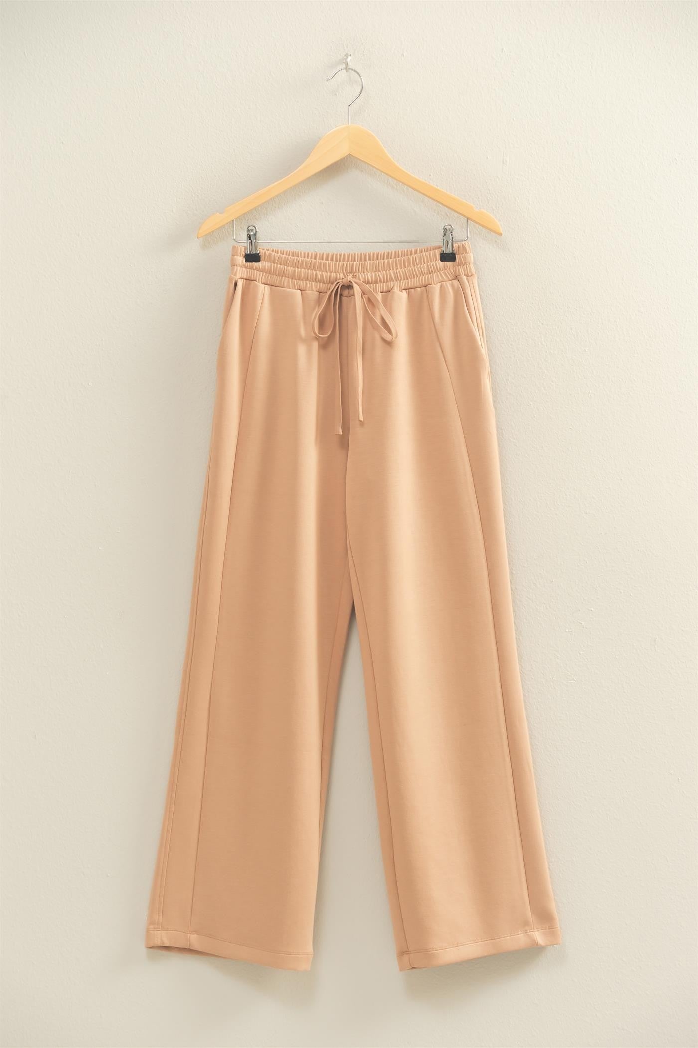 The Double Knit Wide Leg Sweatpants