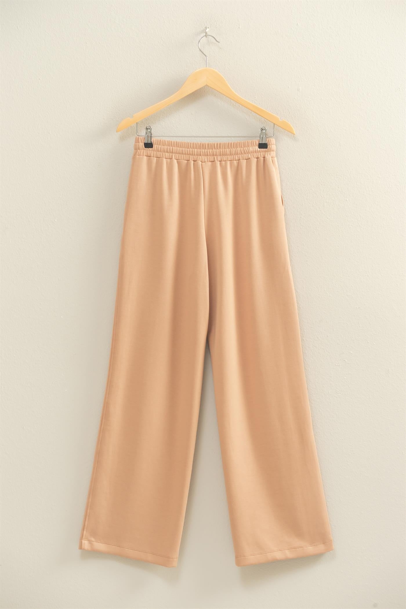 The Double Knit Wide Leg Sweatpants