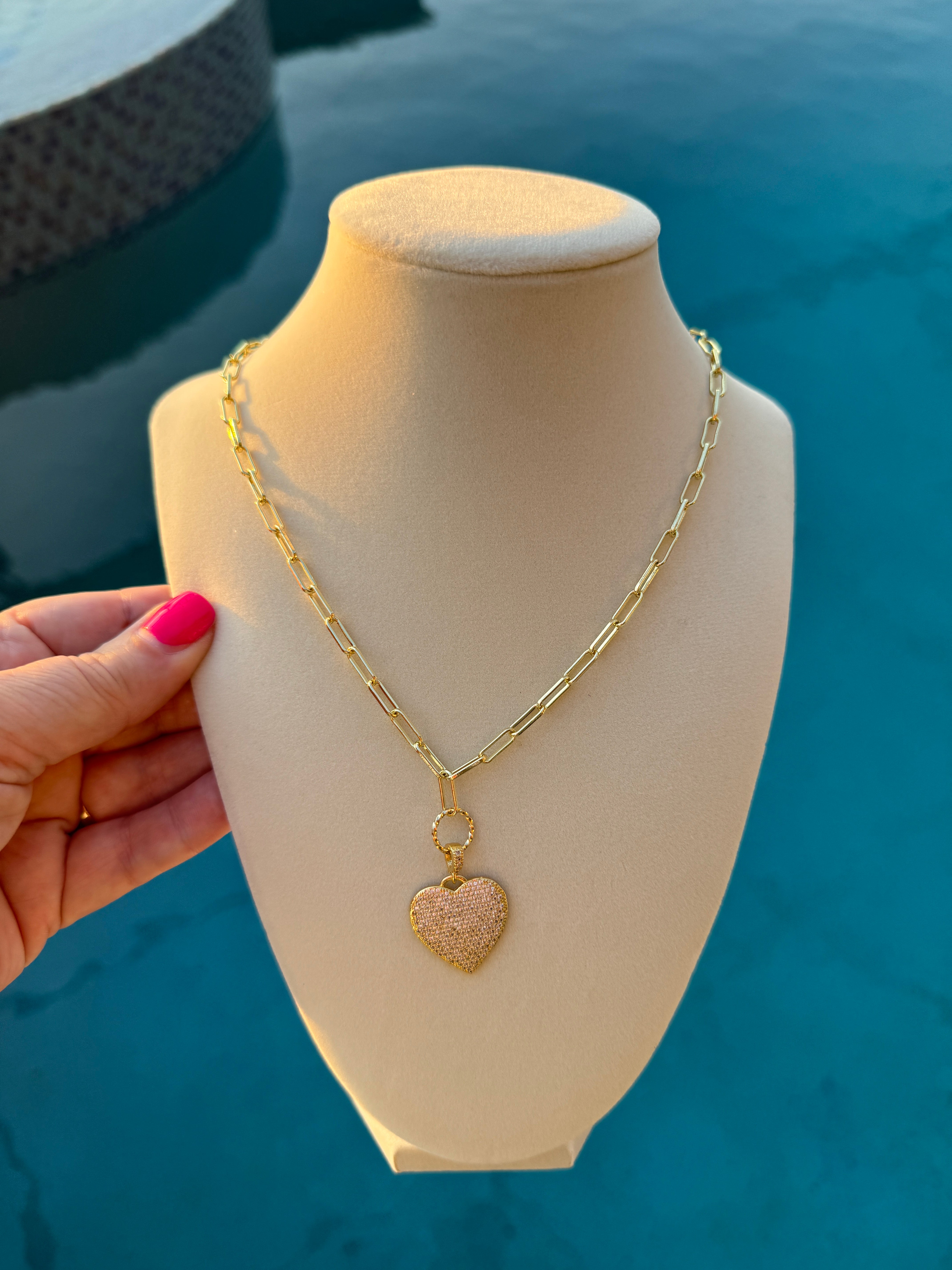 The Paperclip Heart Necklace