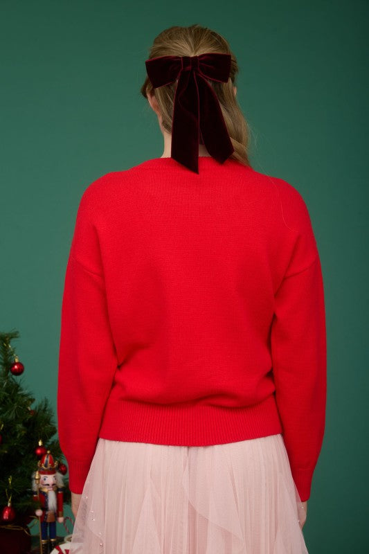 The Merry Tinsel Sweater Top