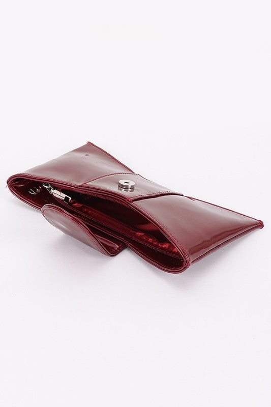 The Burgundy Faux Leather Bag