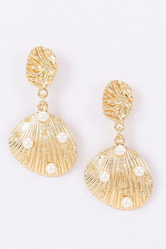 The Shell Pearl Earrings
