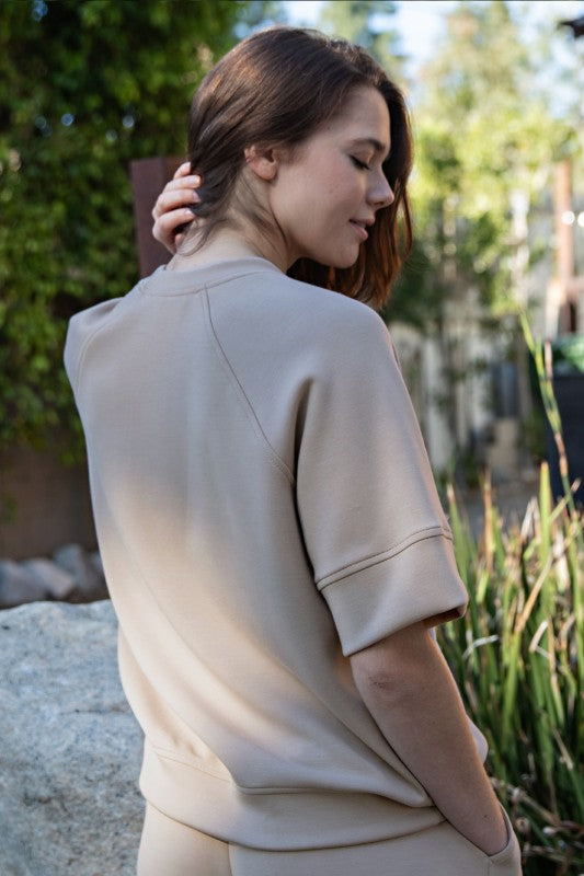 Modal Scuba Luxe Sleeve Top