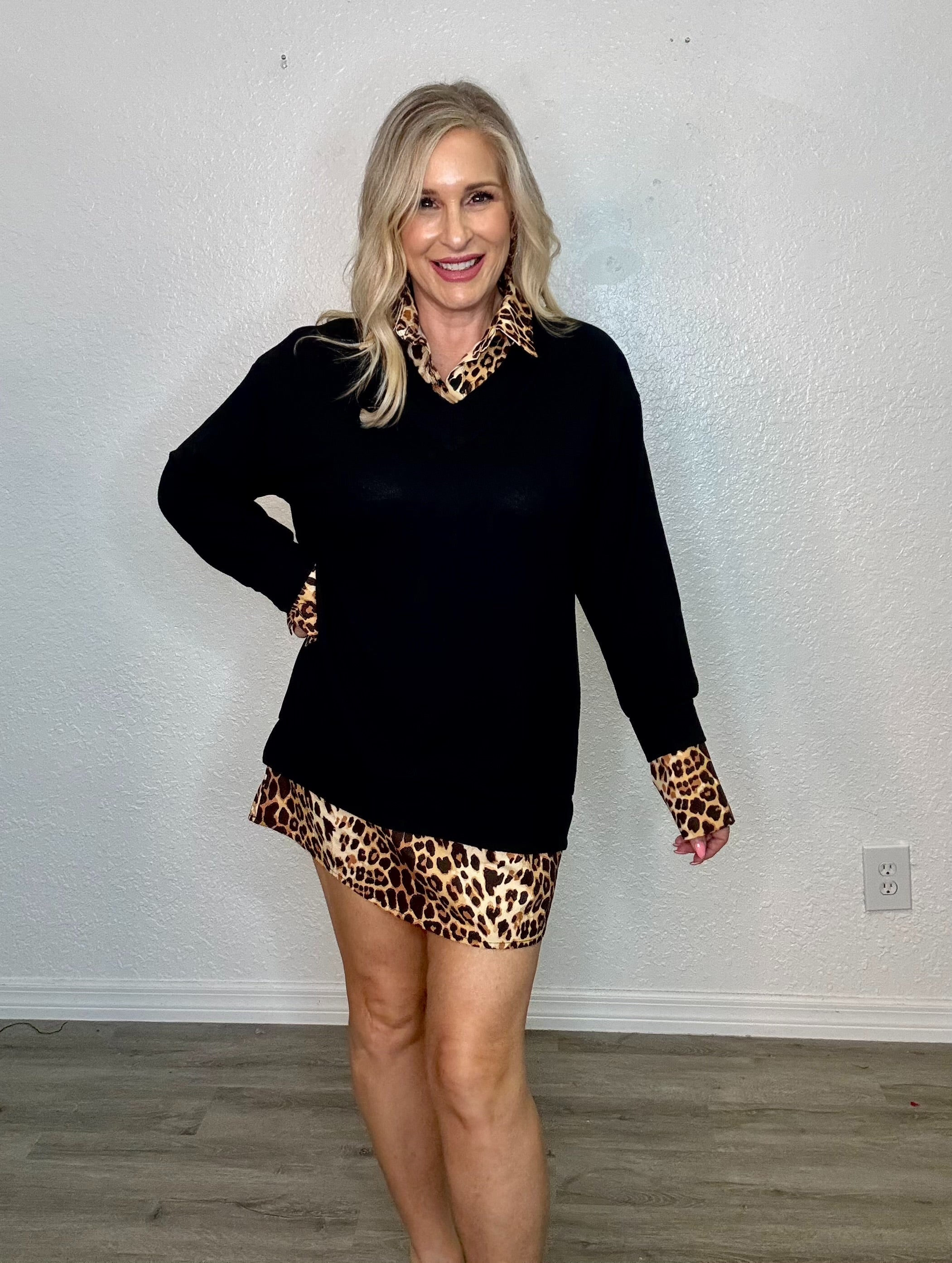 The Leopard Shirt Dress