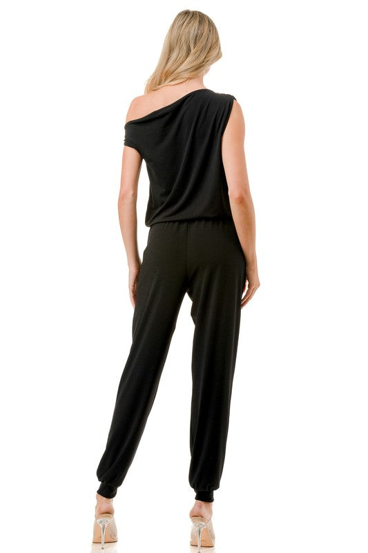 The Classic Off the Shoulder Jumpsuit
