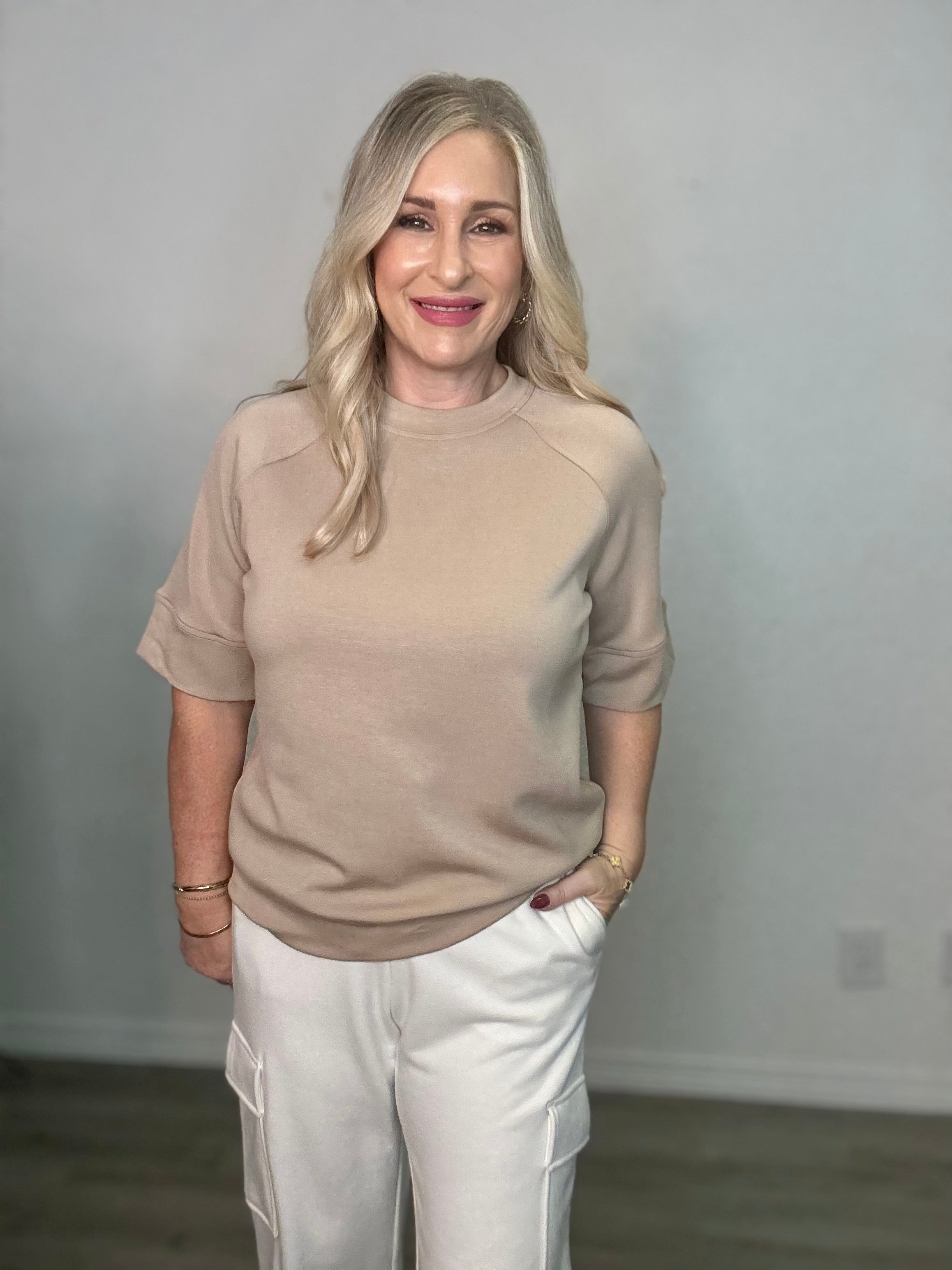 Modal Scuba Luxe Sleeve Top