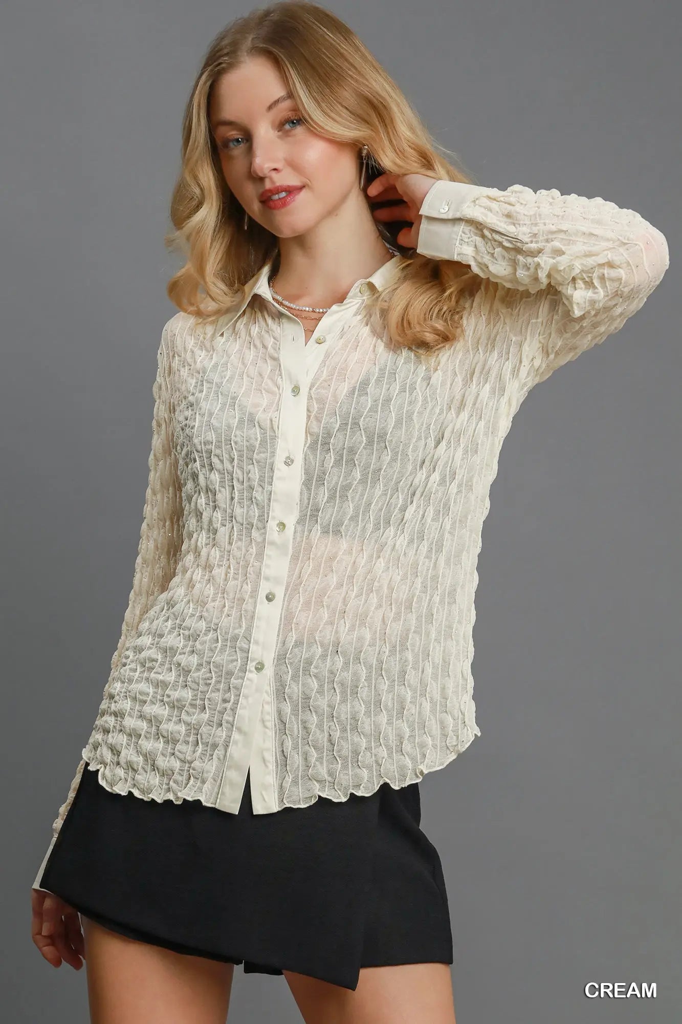 The Lace Rhinestone Top