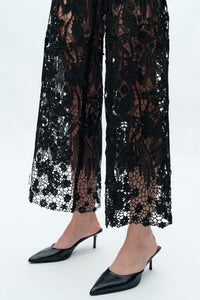 The Black Lace Rhinestone Jeans