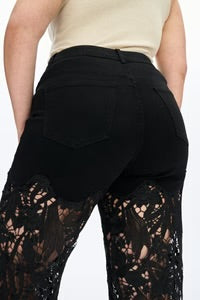 The Black Lace Rhinestone Jeans