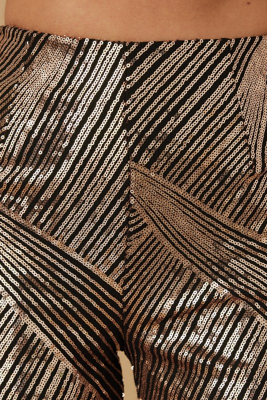 The Sequin Dressy Flare Pants