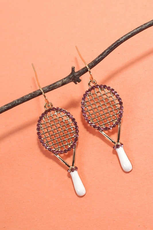 The Tennis Racket Earrings