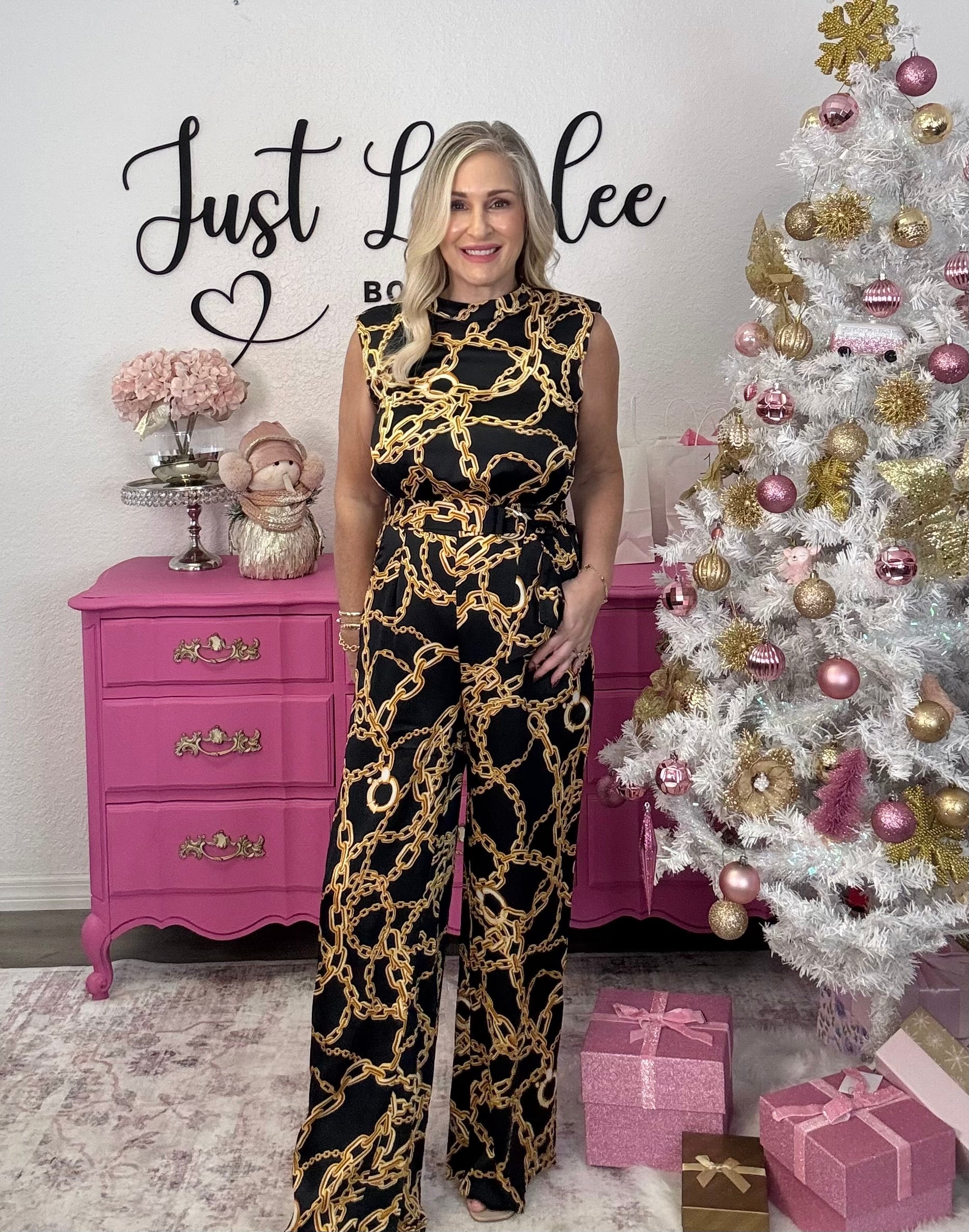 The Chain Printed Jumpsuit