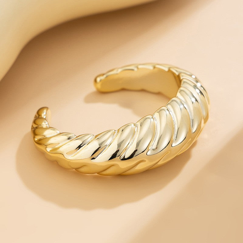Luxury Irregular Shape Cuff Bangle