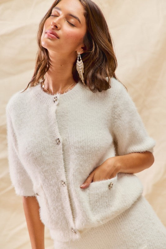 The Fuzzy Button Top