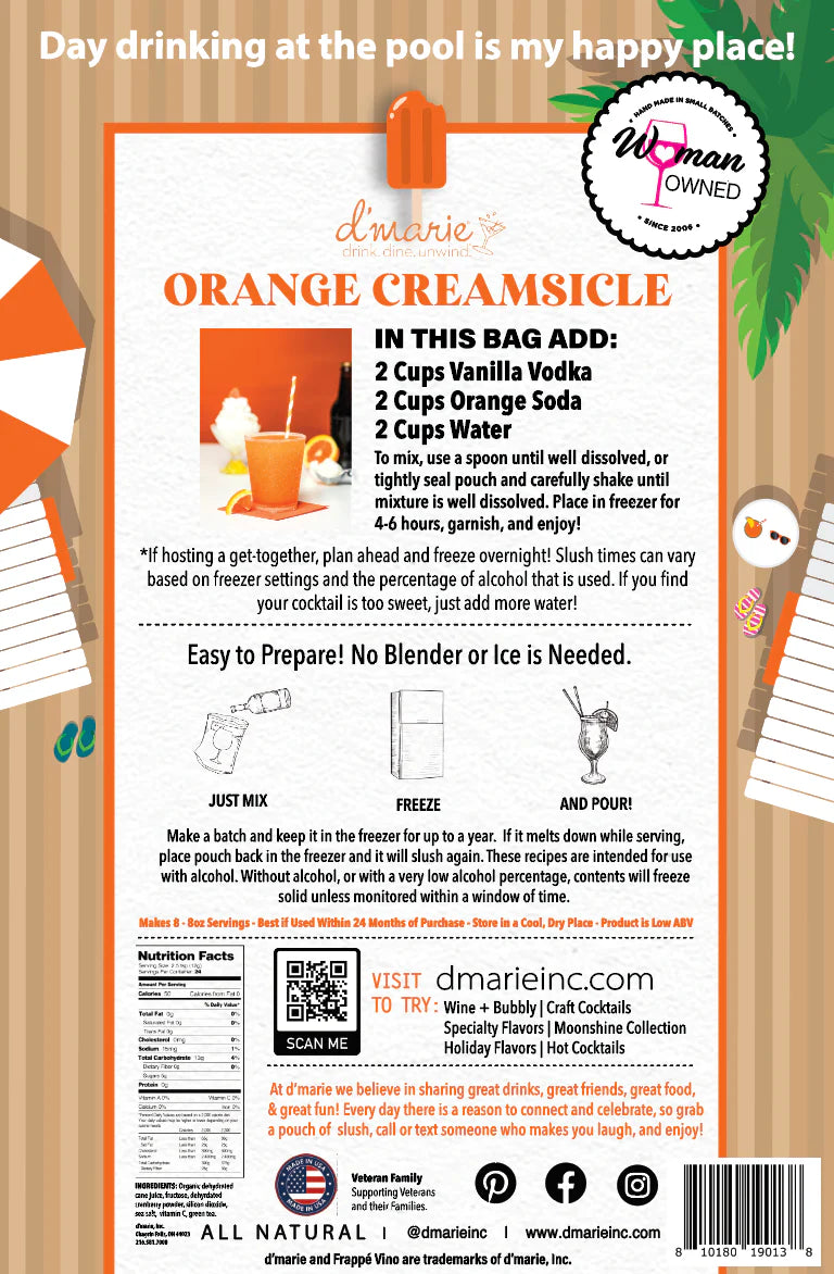 The Orange Creamsicle Slushie Mix