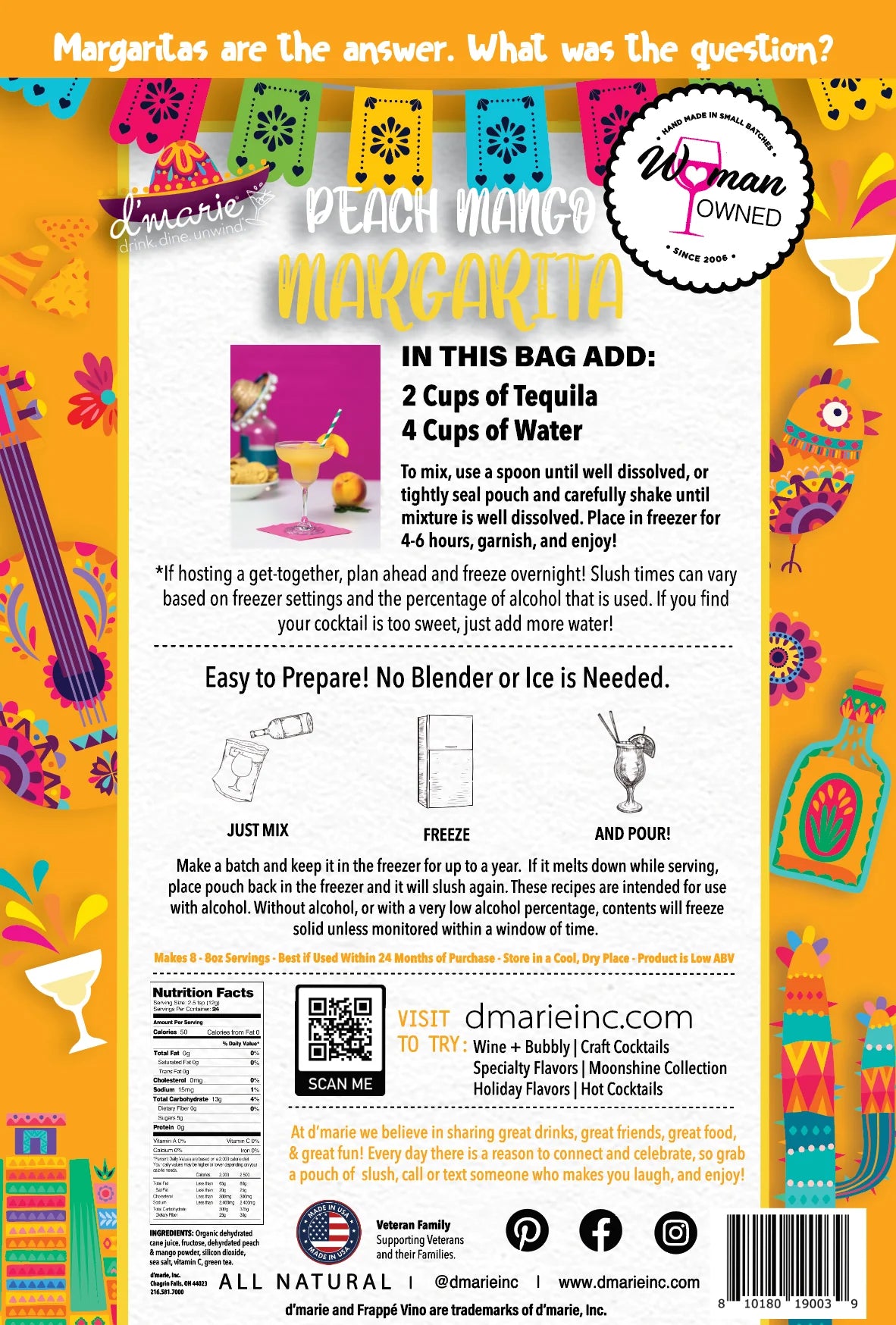 The Peach Mango Margarita Slushie Mix