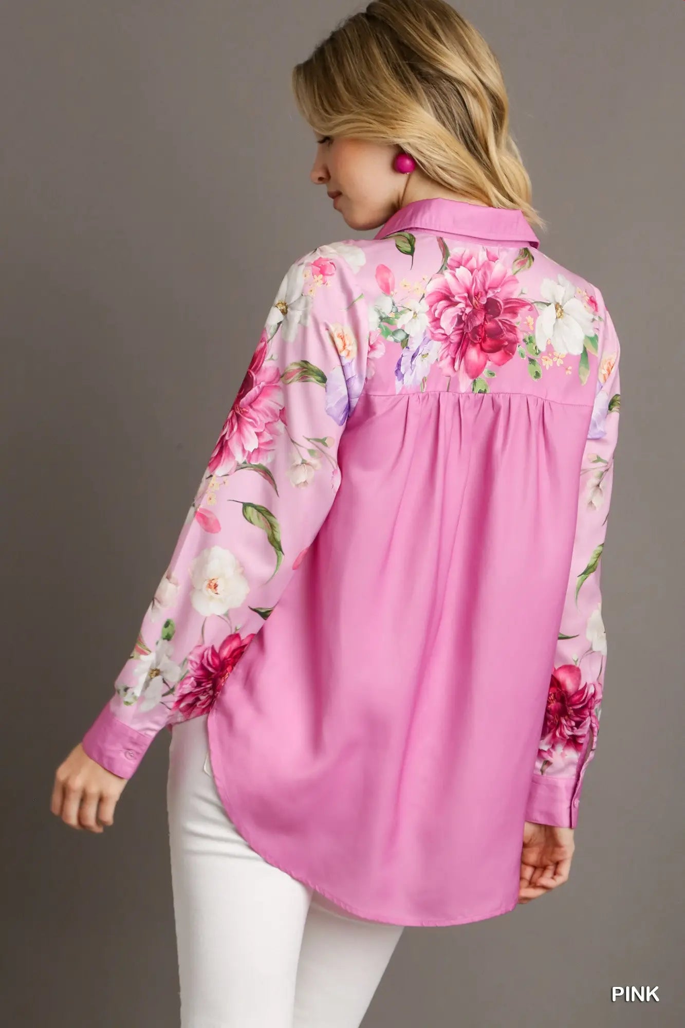 The Pink Floral High Low Top