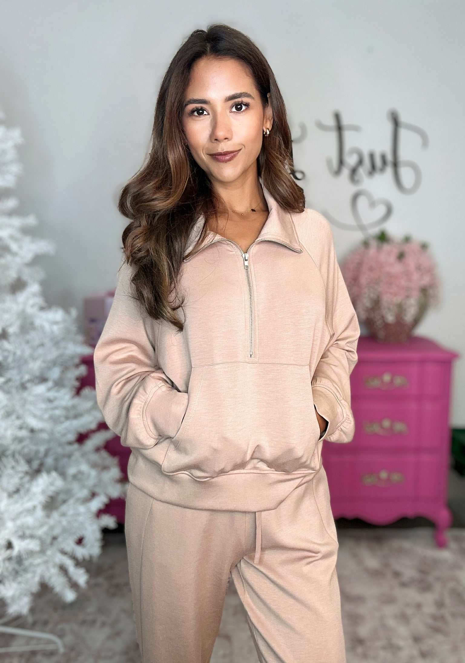 The Half Zip Collared Sweatshirt