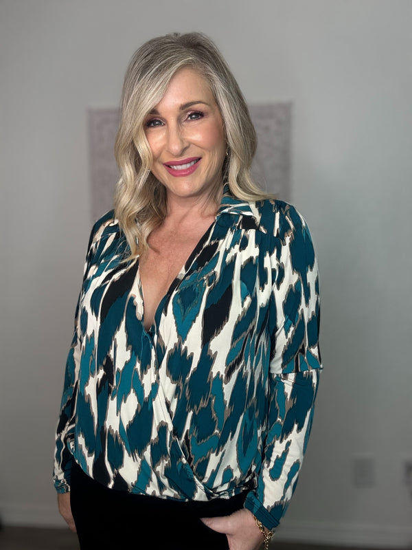 The Jade Surplice Top