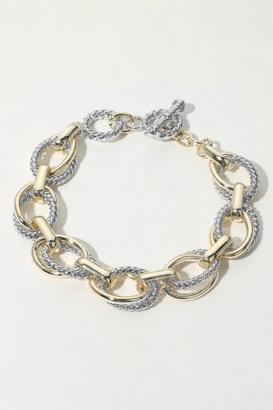 The Chunky Two Toned Bracelet