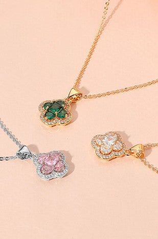 Cz Stone Pendant Necklace