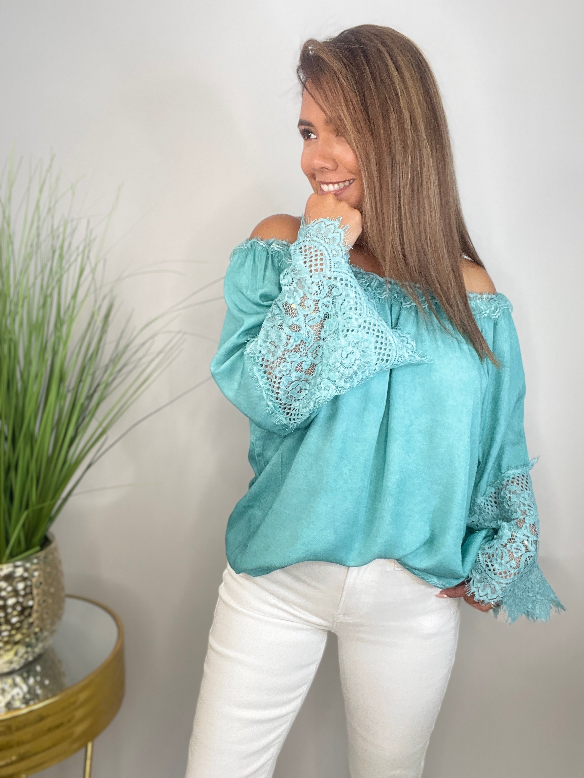 The Spring Off Shoulder Lace Top