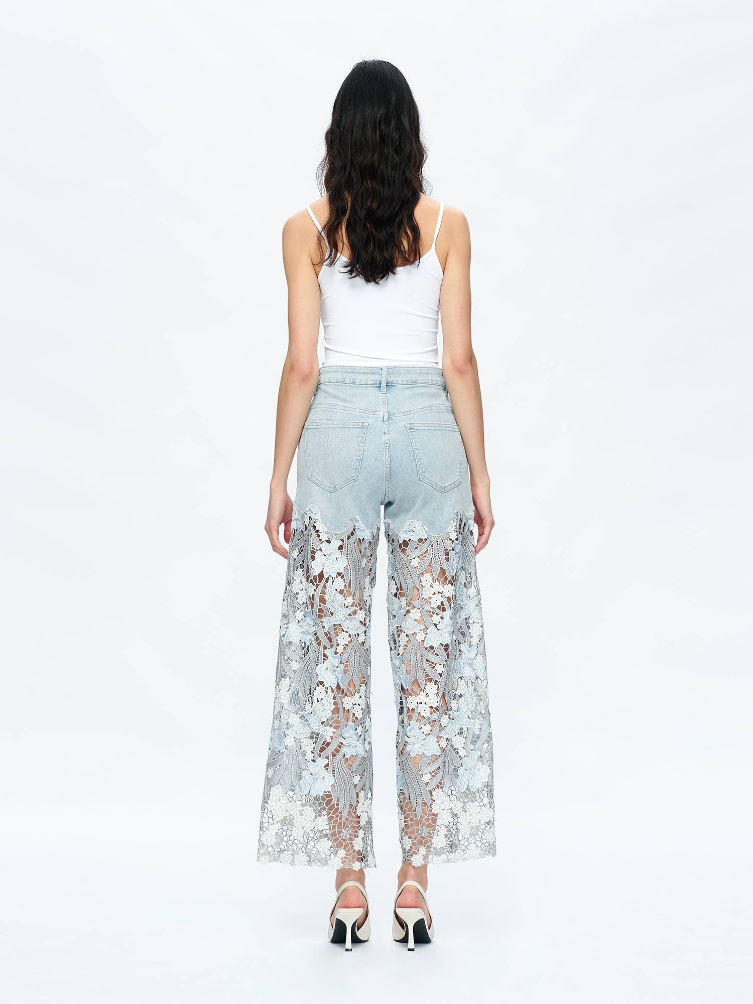 The Blue Lace Rhinestone Jeans