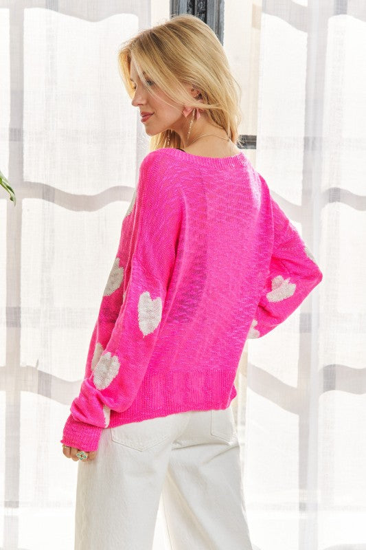 The Lovelee Heart Sweater Top