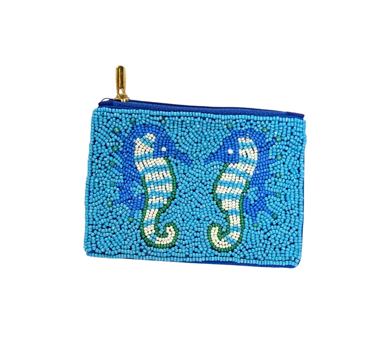 Beaded Seahorse Coin Purse