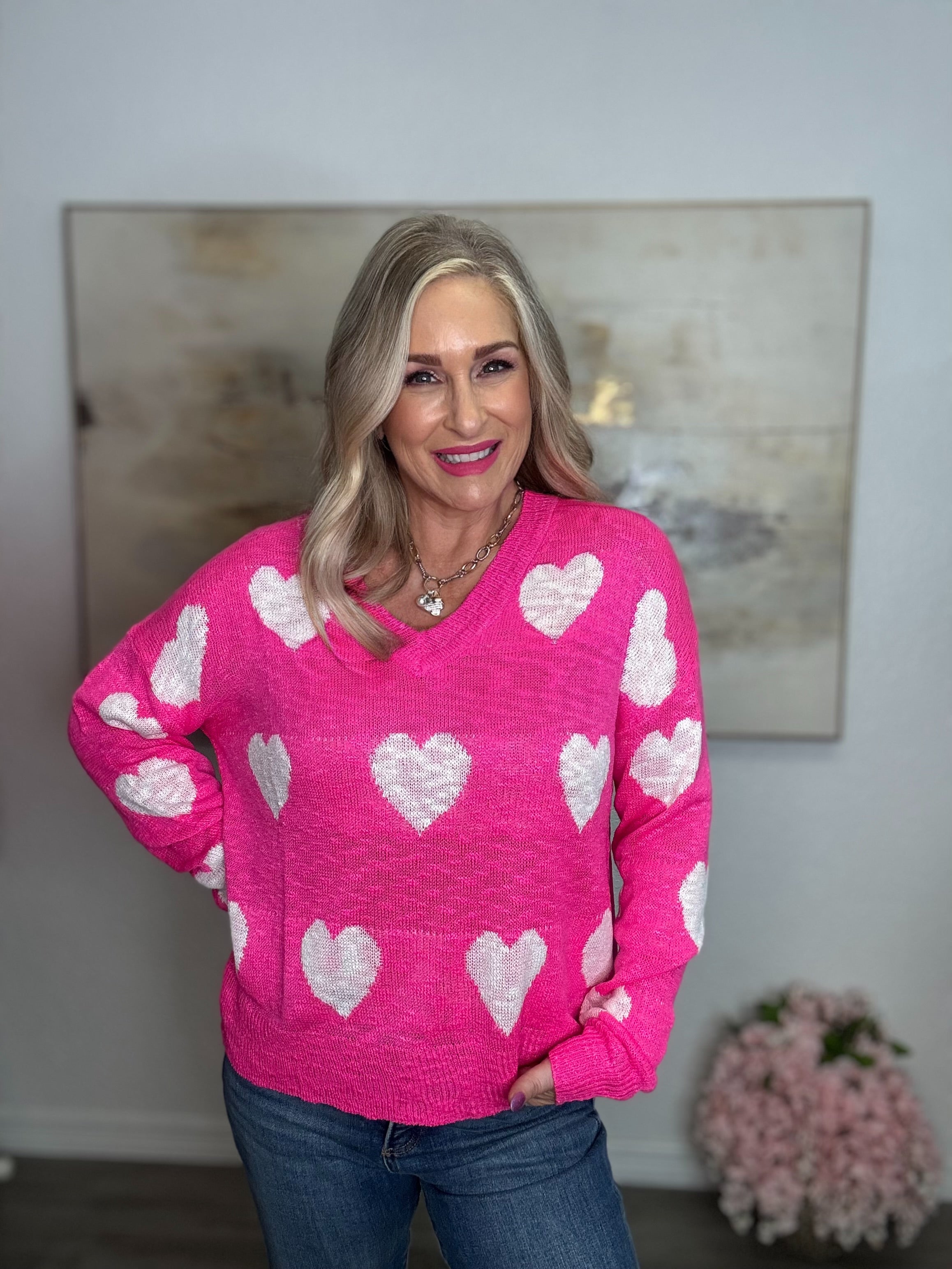 The Lovelee Heart Sweater Top