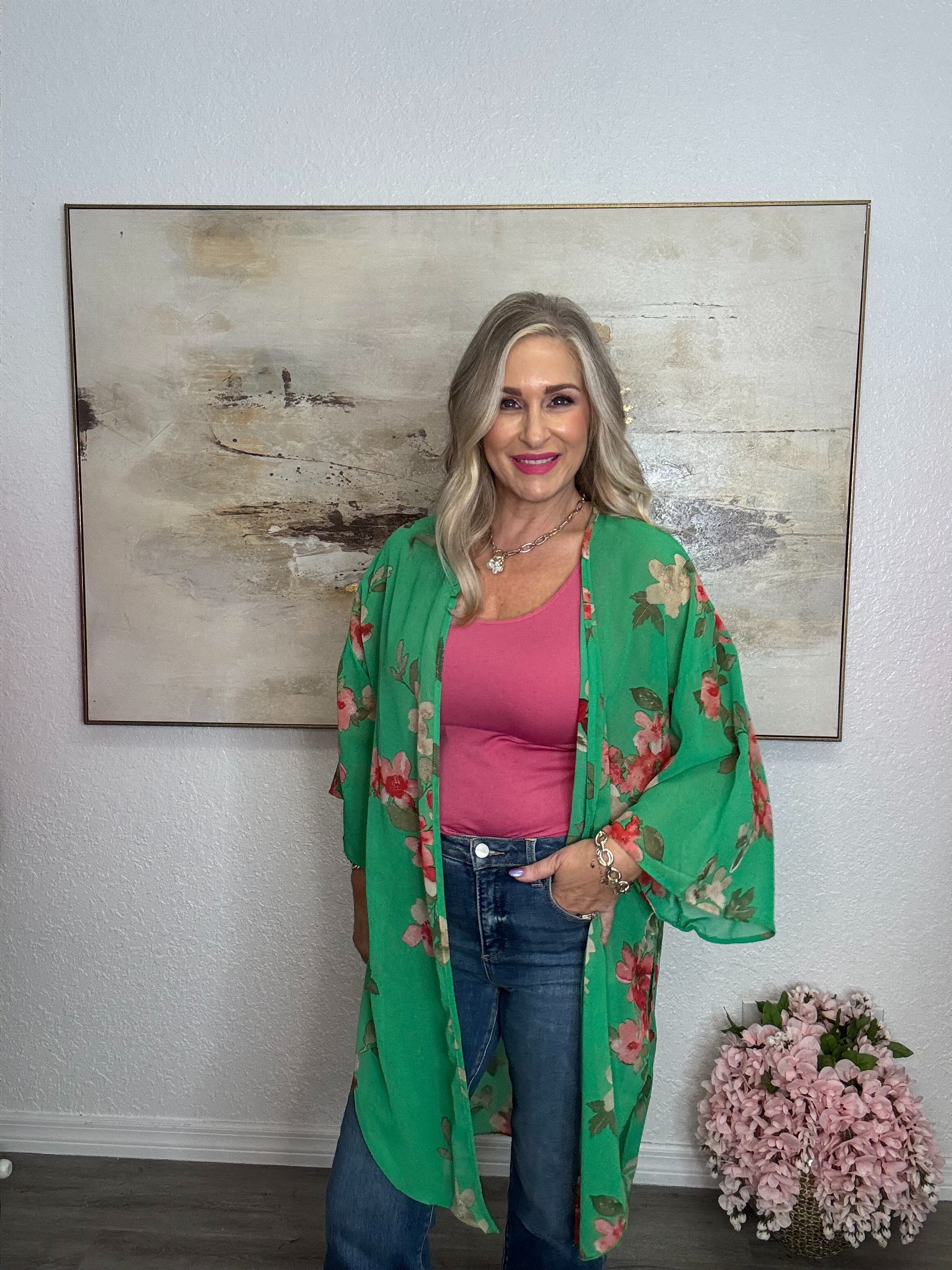 The Floral Chiffon Kimono