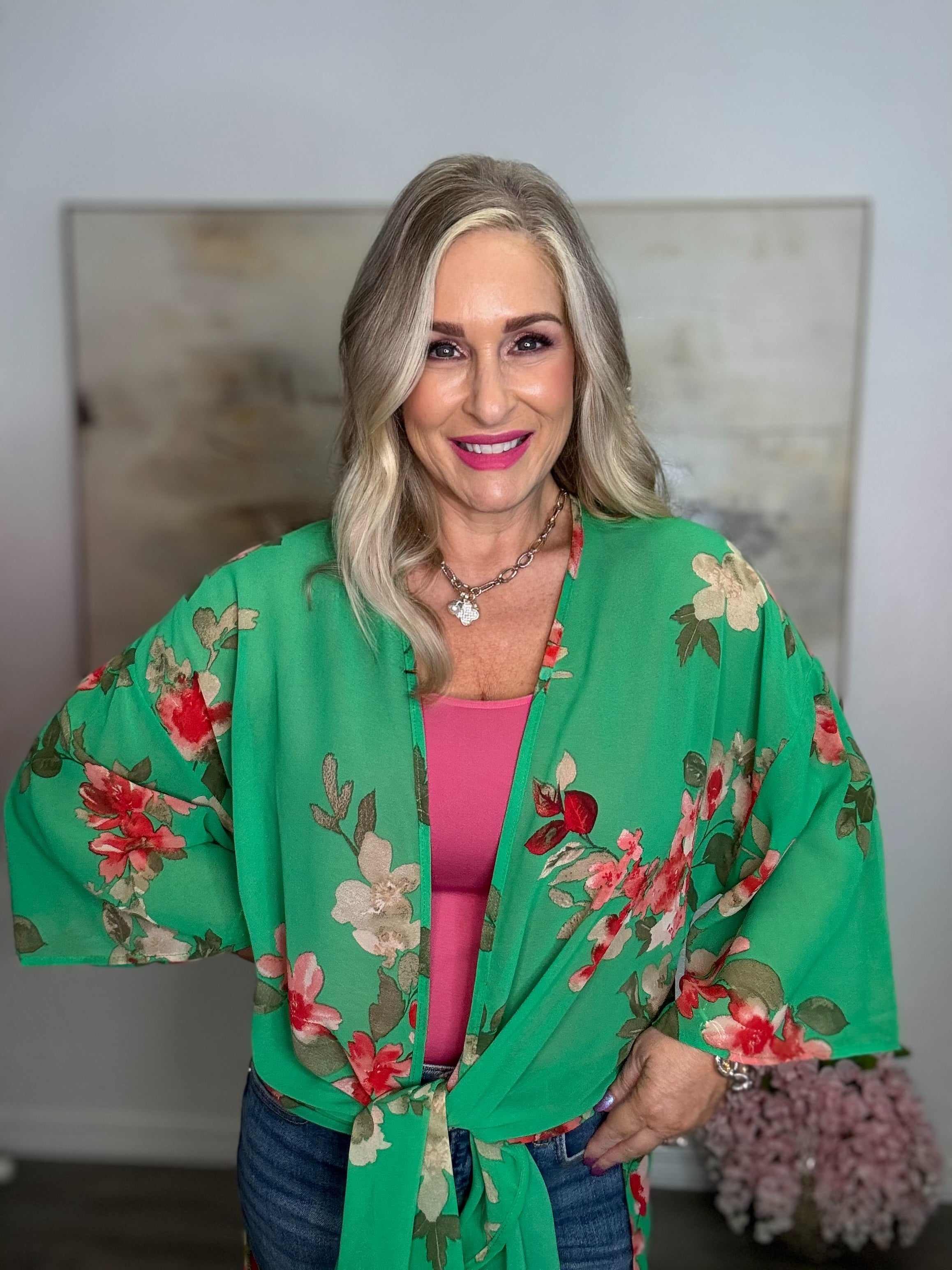 The Floral Chiffon Kimono