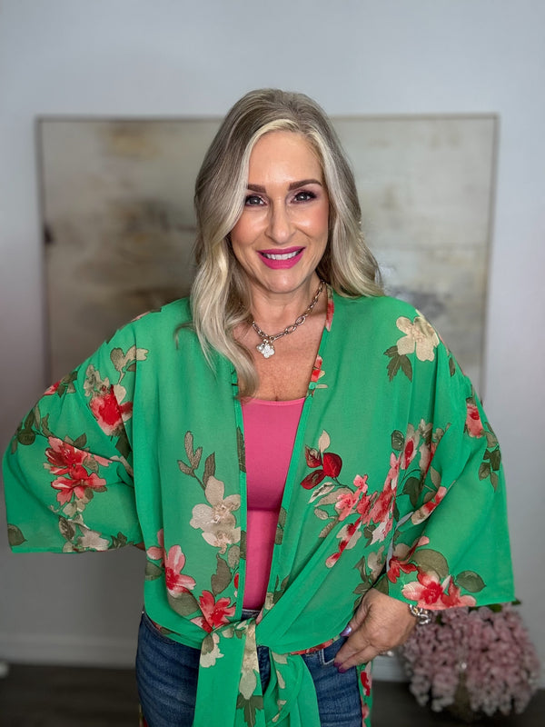 The Floral Chiffon Kimono
