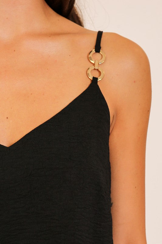 The  Cami Top with Metal Ring Straps