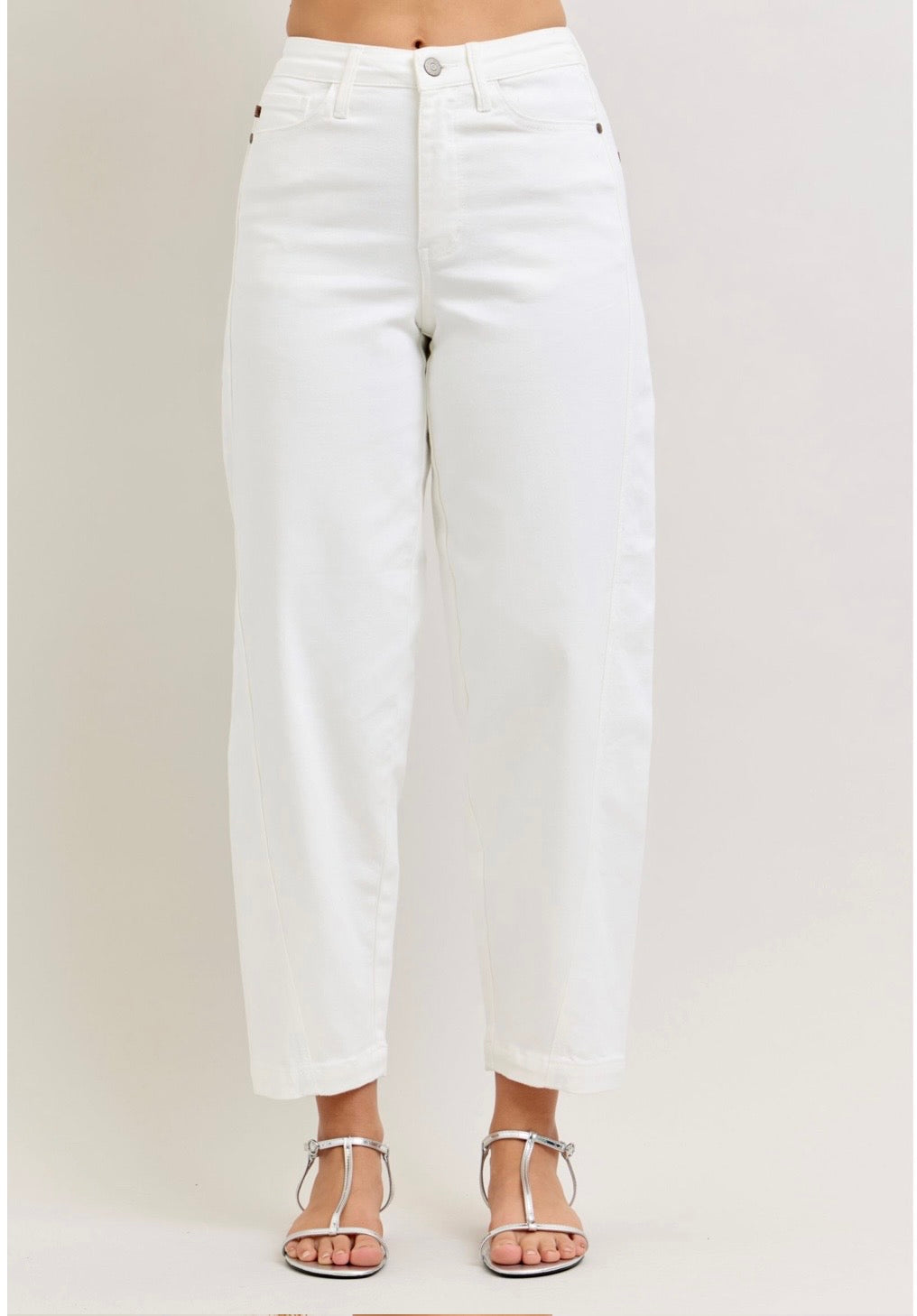 Judy Blue Rigid Magic Panel Barrel Jeans