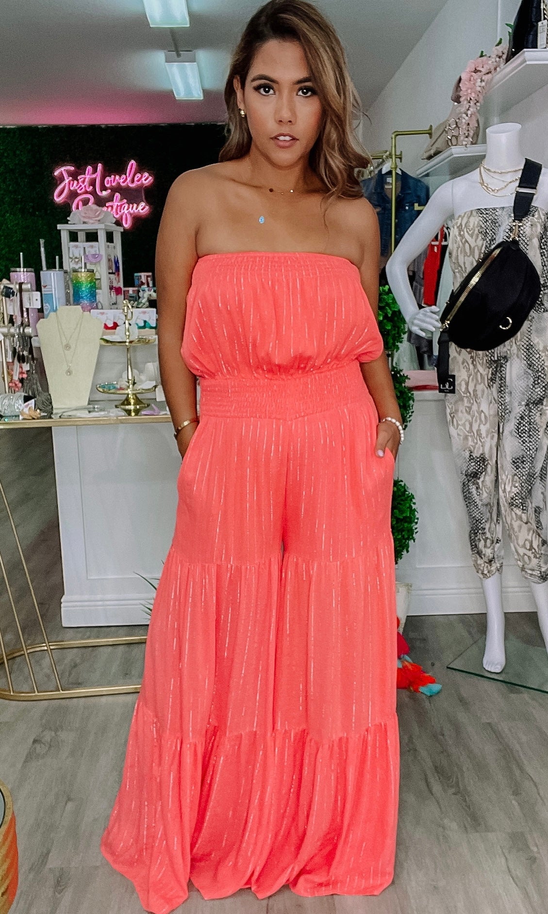 The Hot Pink Retro Jumpsuit