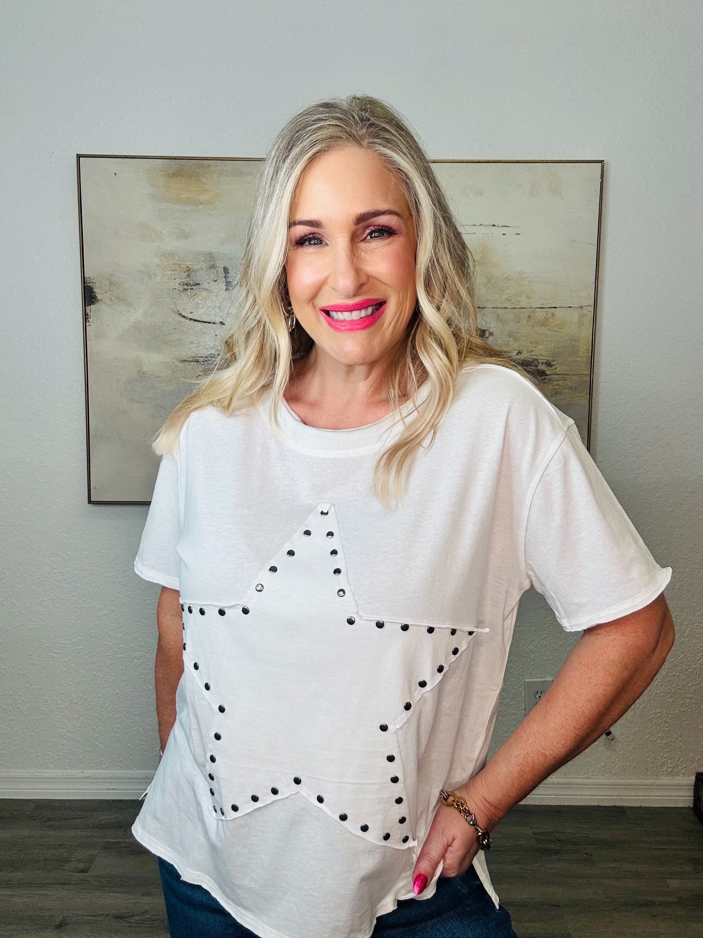 The Star Patch Knit Top