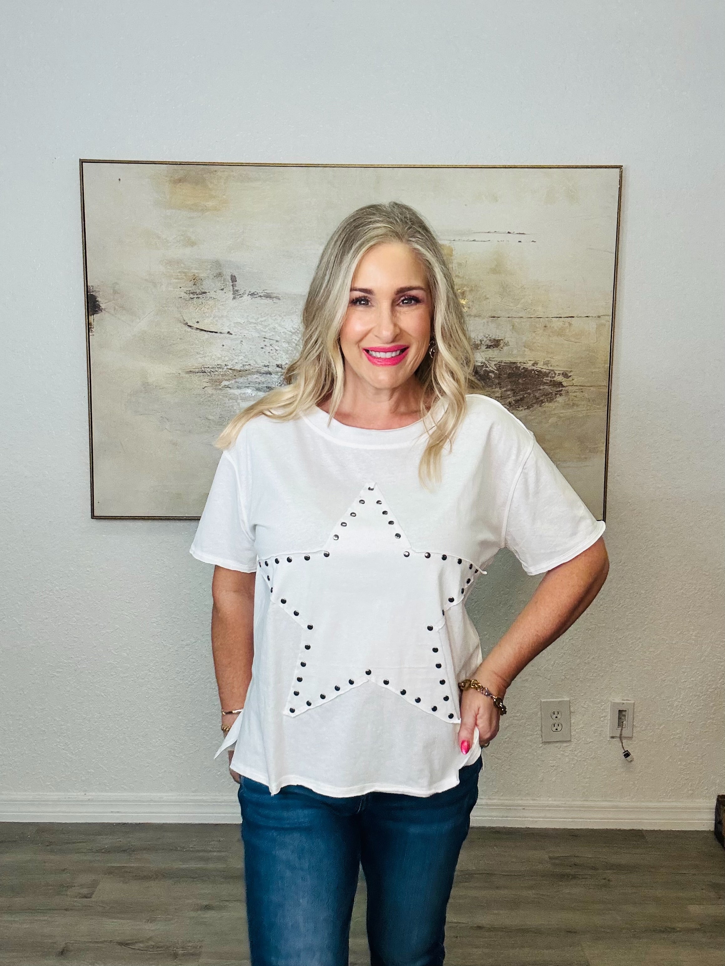 The Star Patch Knit Top