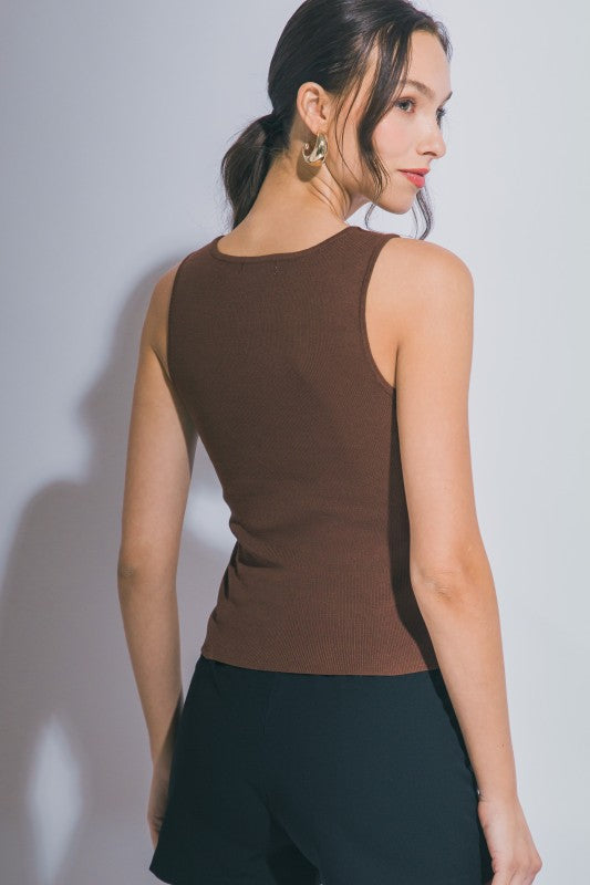 Ribbed Knit Tank Top