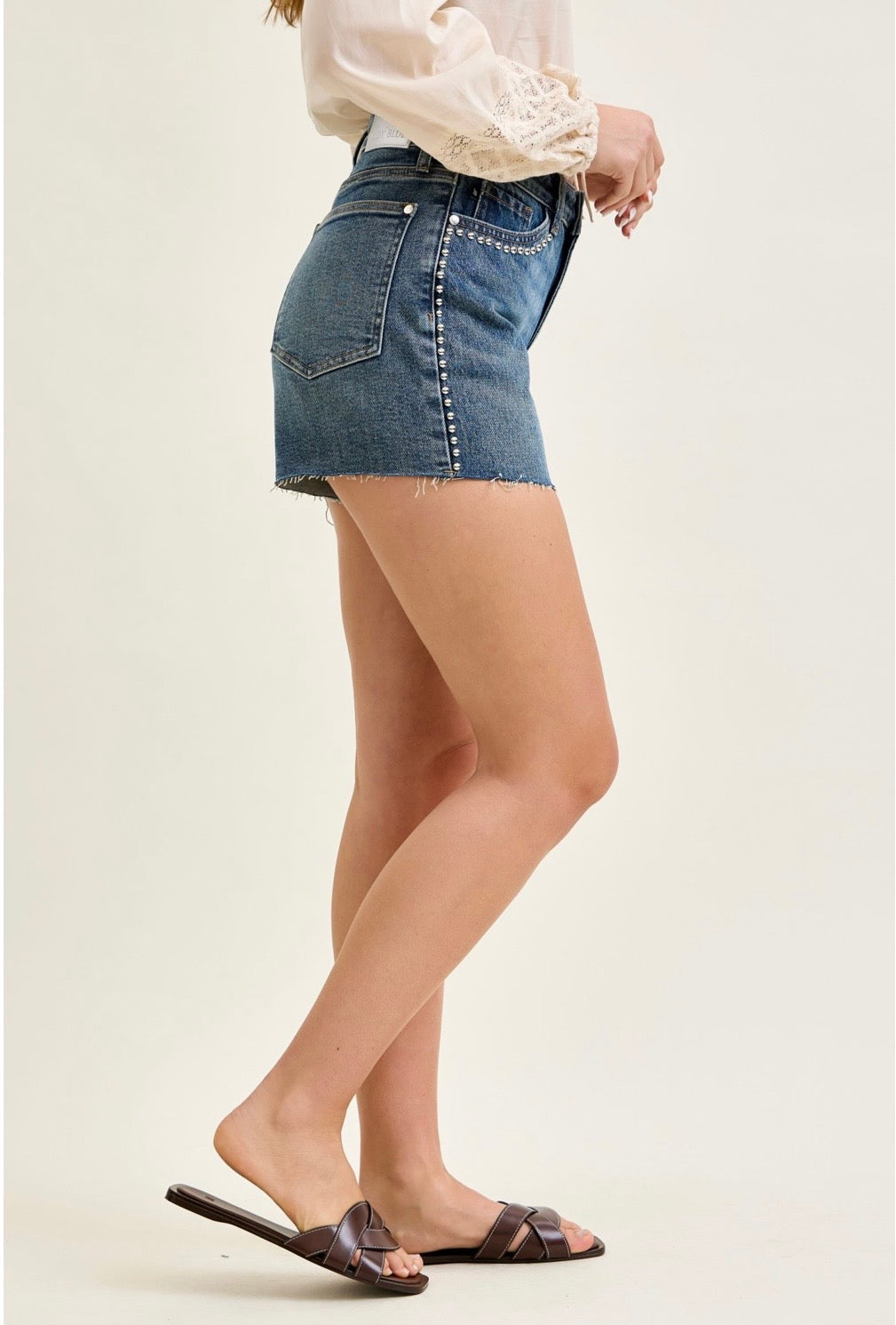 Judy Blue Studded Denim Shorts