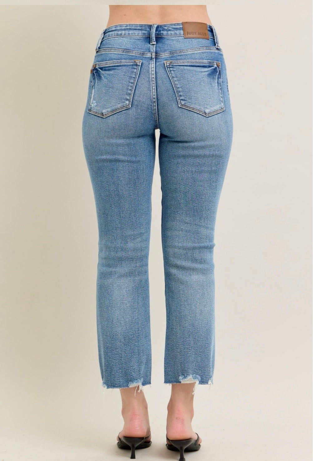 Judy Blue Vintage Wash Destroy Hem Jeans
